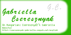 gabriella cseresznyak business card